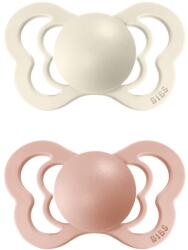 BIBS Couture Natural Rubber Size 1: 0+ months cumi Ivory / Blush 2 db