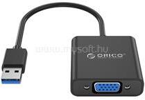 ORICO kábel átalakító - UTV-BK/97/ (USB-A 3.0 to VGA, 1080p, fekete) (ORICO-UTV-BK-BP) (ORICO-UTV-BK-BP)