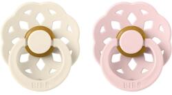 BIBS Boheme Natural Rubber Size 2: 6+ months cumi Ivory / Blossom 2 db