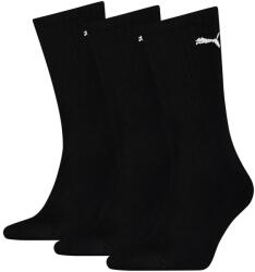 PUMA unisex hosszú zoknikészlet hímzett logóval - 3 pár, fekete, 35-38 (100000945-001-35-38)