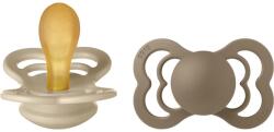 BIBS Supreme Natural Rubber Size 2: 6+ months cumi Vanilla / Dark Oak 2 db