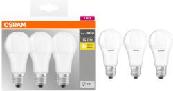 OSRAM A100 LED izzókészlet, 3 darab, E27, 14W (100W), 1521 lm, matt, Meleg fény 2700K