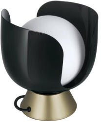OSRAM Decor Corolle Table Chalice - Retro asztali lámpa fekete fém és üveg kombinációjából, E14 foglalat (4058075851801)