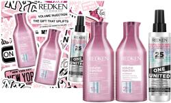 Redken Volume Injection professzionális rutin készlet, filloxánnal, vékony, volumenhiányos hajra: sampon 300 ml + balzsam 300 ml + Redken One United többfunkciós szérum 150 ml