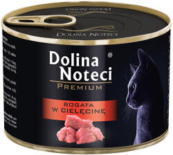 Dolina Noteci 12x185g Dolina Noteci Premium nedves macskatáp - Borjúban gazdag