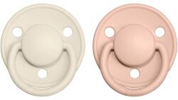 BIBS De Lux Natural Rubber Size 1: 0+ months cumi Ivory / Blush 2 db