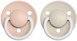 BIBS De Lux Natural Rubber Night Size 1: 0+ months cumi Blush / Vanilla 2 db