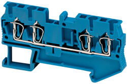 Schneider Electric Linergy TR terminals blocks - NSYTRR24BL - Rugós egyszintes átkötőkapocs 2x2 csatlakozás 5, 2 mm 2, 5 mm2 24A - es kék (NSYTRR24BL)