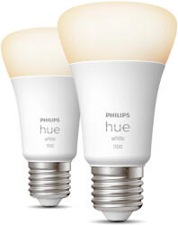 Philips Hue White A60 - E27-es okos fényforrás - 1100 (2 darabos csomag) (28919200)