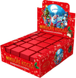 Chocofive Mikulás robbanócukros krémmel töltött tejcsokoládé kocka -12, 5g