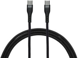 Tracer TRAKBK47493, USB C apa - USB C apa, 1 m, 60 W, 480 MB/s, Fekete, Kábel (TRAKBK47493)