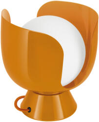 OSRAM Decor Corolle - Narancssárga asztali lámpa kehely formával, színes fém és üveg test, E14 foglalat, cserélhető fényforrás, IP20, textilkábel (4058075851788)