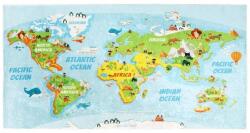 BellaTEX nyomat 80 × 150 cm, kontinensek (10231)