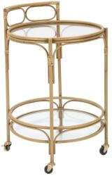 Mauro Ferretti Felszolgáló kocsi természetes rattan felülettel, ∅ 51 cm, Panama Mauro Ferretti (142675000R)