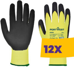 Portwest AB625 Vágásbiztos védőkesztyű, Cut D multipack sárga 12 pár (AB625Y8RM)