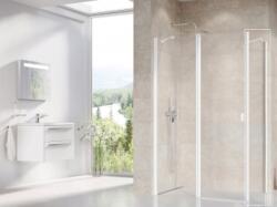 RAVAK Chrome CRV2+CPS zuhanykabin matt fehér, több méretben (1QVG0E00Z1+9QVA0E00Z1)