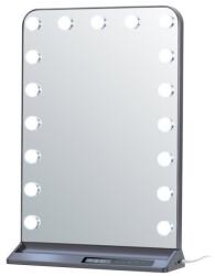 IMMAX HOLLYWOOD Make-up, LED, CCT, LCD kijelző, USB C/A kimenetek, szürke szín (09101L)