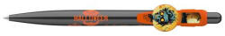 ICO Golyóstoll, 0, 8 mm, nyomógombos, fekete mintás tolltest, ICO Halloween, kék (TICHWFN) (TICHWFN)