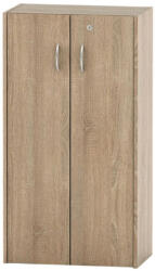 TEMPO KONDELA Polcos szekrény zárral, tölgy sonoma, TEMPO ASISTENT NEW 034