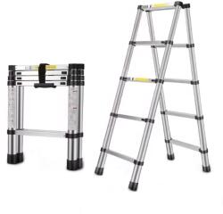 MXM Scară dublă pliabilă din aluminiu - 1, 4 m + 1, 4 m