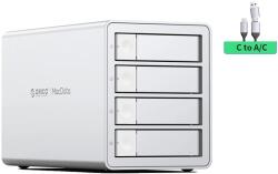 HDD dokkoló állomás, Type-C kimenet, 10 Gbps átviteli sebesség, 4/5-rekeszes kapacitás, 4bay EU-dugó