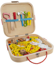 Kruzzel Fa játék szerszám készlet kofferben
