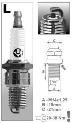 BRISK LR14C Gyújtógyertya, Super sorozat (M231-008)