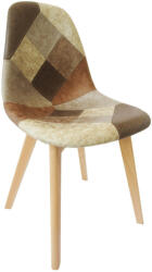 TEMPO KONDELA Étkezőszék, patchwork/bükk, SALEVA