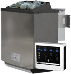  9 kW-os bio kombi szauna kályha + Easy Bio vezérlőegység + 18 KG szaunakő