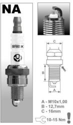 BRISK NAR12YS Gyújtógyertya, Silver Racing sorozat (M231-056)