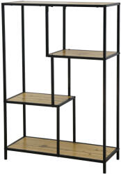 TEMPO KONDELA Polcállvány, fekete/tölgy, BILOTE TYP 1