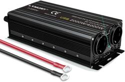  DC-AC inverter, 220 V kimenet, 4000 W csúcsteljesítmény, 4000 W 50 Hz EU, 220-240 V, 12 V