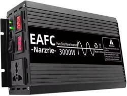  Szinuszos teljesítmény inverter, tiszta szinuszhullám, nagy hatásfokú, 3000 W