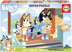 Educa Puzzle din lemn pentru copii Educa din 100 de piese - Bluey (EDU19967) Puzzle