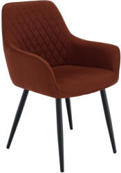 TEMPO KONDELA Design fotel, barna/fekete, OSKOR - pepita