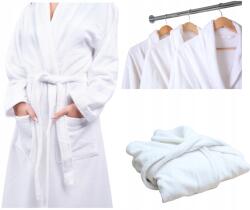  Szállodai fürdőköpeny Spa Frotte Meleg Pamut 100% Unisex Fehér OL3300 M/L (OL3300)
