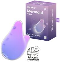 Satisfyer Vibrator Mermaid Vibes, Air Pulse, 11 Programe Suctiune, Silicon, USB, Mov Vibrator