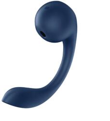 Satisfyer Stimulator Dual Pro+ Wave 4, Bluetooth Control, Robotic G-Spot Stimulation, Air Pulse, Silicon, USB, Albastru Vibrator