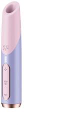 Satisfyer Vibrator Bold Kiss, 30 Programe Suctiune, USB, Roz/Mov, 13 cm Vibrator
