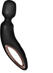 Satisfyer Vibrator Masaj Wand-erland, 50 Programe Vibratii, Silicon, USB, Negru, 34 cm Vibrator