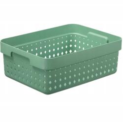 Plast Team Kosár Tároló Kosár Organizer Seoul Zöld 35, 7x26, 8x13, 1CM (koszyczek na przyprawy łazienkowy kosmetyki)