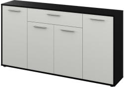 Tempo Komód, fekete/fehér, LUNIA