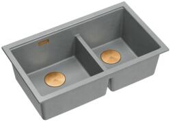 Quadron Chiuveta compozit sub blat Quadron Logan 120 gri - cupru 76x45 cm (HQL7645U5_PVDC1_U) Chiuveta
