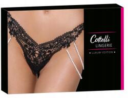 Cottelli Collection Lingerie Csipkés tanga gyöngyház levehető láncokkal M/ (4024144198610)