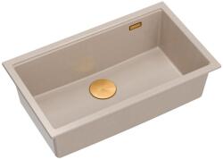 Quadron Chiuveta compozit sub blat Quadron Logan 110 bej - cupru 76x44 cm (HQD7644U2_PVDC1_U) Chiuveta