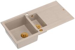Quadron Chiuveta compozit incastrata Quadron Unique Evan 156 bej - cupru 100x50 cm (HQE510050U2_PVDC1_P2O) Chiuveta