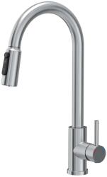 Quadron Baterie bucatarie cu dus extractibil Quadron Pop Cindy finisaj inox periat (52140BS)