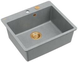 Quadron Chiuveta compozit Quadron Unique Morgan 110 gri - cupru 57x50 cm (HB8304U5-FM_C1_P2O) Chiuveta