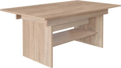 TEMPO KONDELA Kihúzható étkező-/dohányzóasztal, sonoma tölgy, 120/160x70 cm, LAVKO NEW