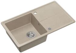 Quadron Chiuveta compozit incastrata Quadron Pop Tony 111 bej nisipiu 78x45 cm (HTO7845BEK) Chiuveta